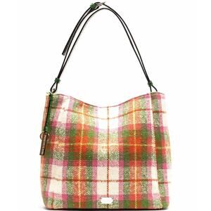 Frances Valentine Juno Central Park Plaid Slouchy Hobo Bag